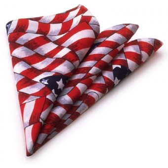 Stars and Stripes Pocket Square
