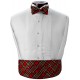 Plaid Cummerbund and Bow Tie Set