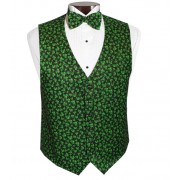 Sparkling Shamrocks Vest and Tie Set