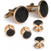 Executive Black Onyx Cufflinks and Studs