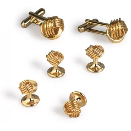 Open Knot Cufflinks and Studs