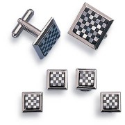 Checkmate Cufflinks and Studs