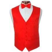 Red Heart Vest and Bow Tie Set