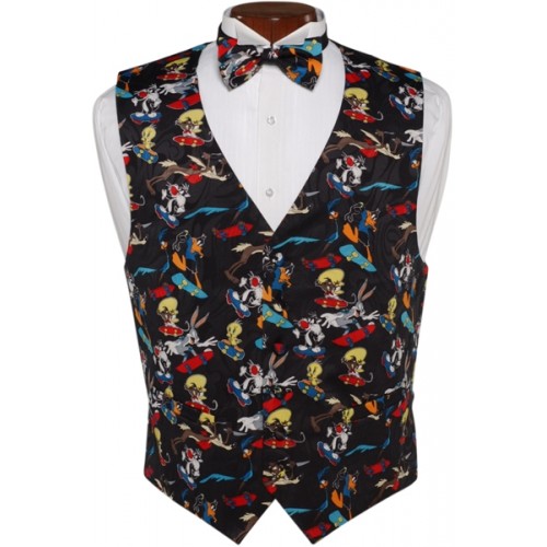 Looney Tunes Vest and Bow Tie Set