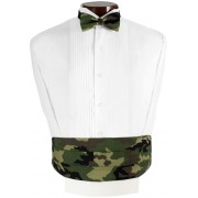 Camouflage Cummerbund and Bow Tie Set