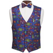 Saltwater Fish Vest and Tie Set