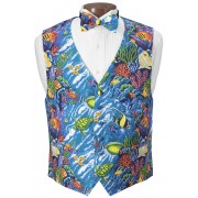 Coral Reef Vest and Bow Tie Set Coral Reef Vest and Bow Tie Set
