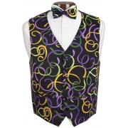 Mardi Gras Fat Tuesday Vest and Tie Set