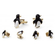 Penguin Cufflink and Stud Set Penguin Cufflink and Stud Set