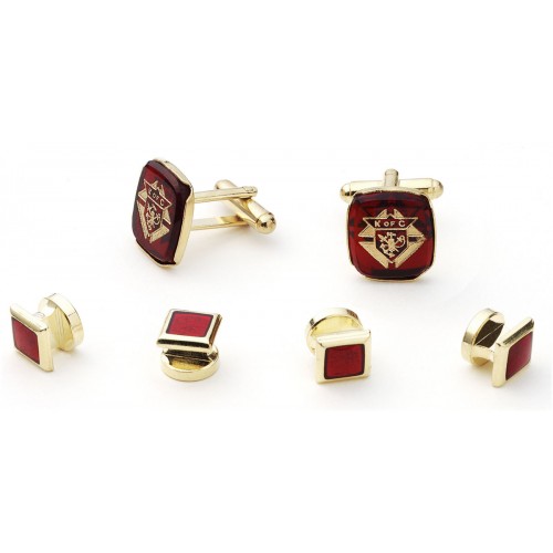 Knights of Columbus Cufflink and Stud Set