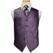 Custom Color Diamond Vest and Tie Set