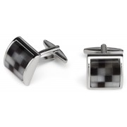 Custom Color Mosaic Cufflink and Stud Set