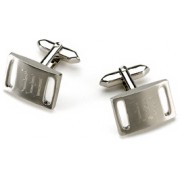 Marlon Brushed Silver Cufflinks