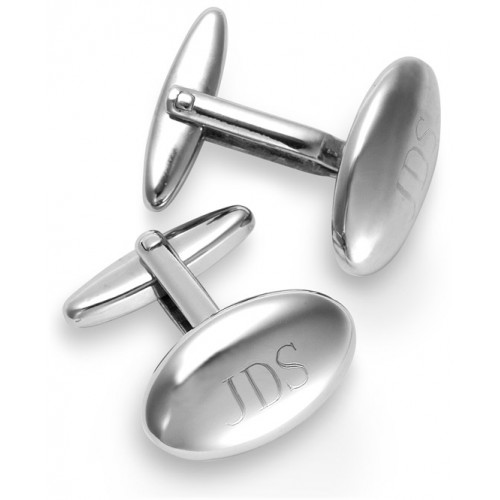 Berkeley Polished Silver Cufflinks