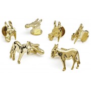 Democrat Donkey Cufflink and Stud Set