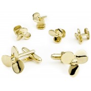 Boat Props Cufflink and Stud Set