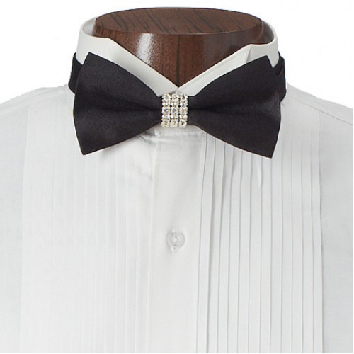 Rhinestone Shimmer Bow Tie