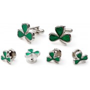 Shamrock Cufflink and Stud Set