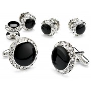 Rhinestone Cufflinks and Studs