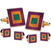 Mardi Gras Classic Cufflinks and Studs