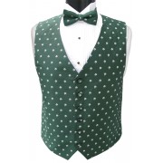 Irish Shamrocks Vest and Tie Set