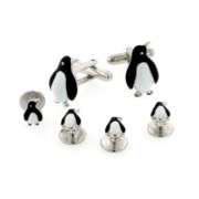 Black and White Penguin Cufflinks and Studs