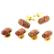 Cigar Cufflinks and Studs