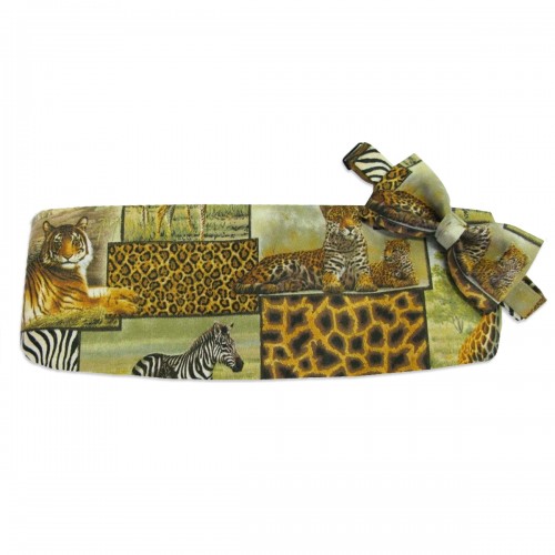 Safari Cummerbund and Tie Set