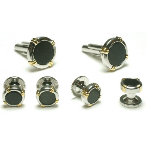 Cascades Cufflinks and Stud Set