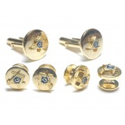 Masonic Cufflinks and Stud Set Masonic Cufflinks and Stud Set