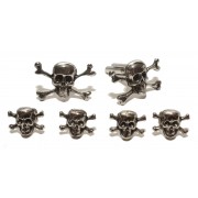 Skull and Cross Bones Cufflinks and Studs