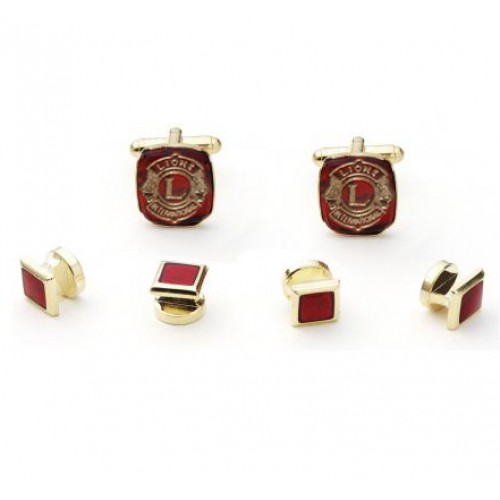 Lion's Club Cufflinks and Studs