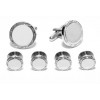 Silver Tone Cufflinks and Studs