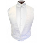 White Piqué Vest and Tie Set White Piqué Vest and Tie Set