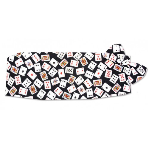 Deck of Cards Cummerbund and Bow Tie Set