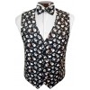 Skull and Cross Bones Tuxedo Vests