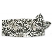 Zebra ll Cummerbund and Tie Set