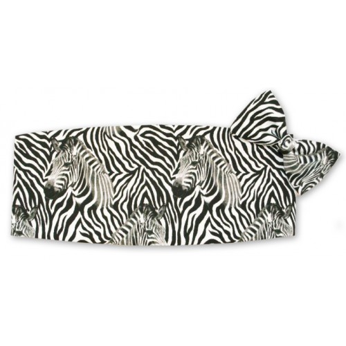 Zebra ll Cummerbund and Tie Set