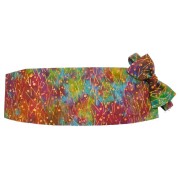 Mardi Gras Batik Cummerbund and Bow Tie Set