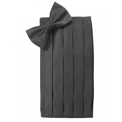 Faille Silk Cummerbund And Bow Tie Set