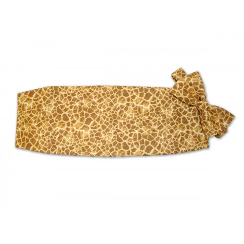 Giraffe Cummerbund and Bow Tie Set