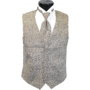 Jaguar Tuxedo Vest and Tie Set