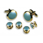 Round Cuff Link Set