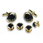 Round Cuff Link Set