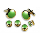 Round Cuff Link Set