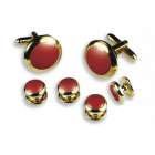 Round Cuff Link Set