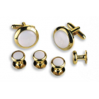 Round Cuff Link Set