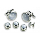 Round Cuff Link Set