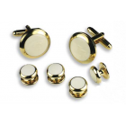 Round Cuff Link Set