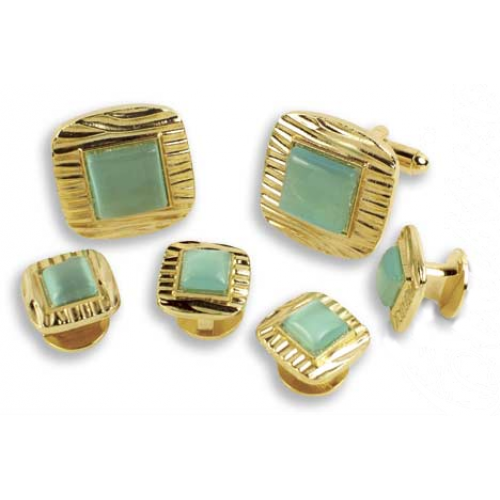 Square Decorative Cuff Link Set